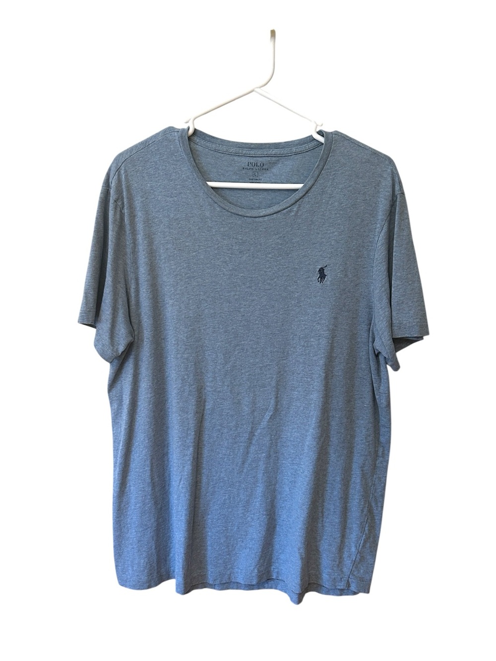 Polo Ralph Lauren Cotton T-Shirt Blue Short Sleeve Crew Neck Men’s Size Large